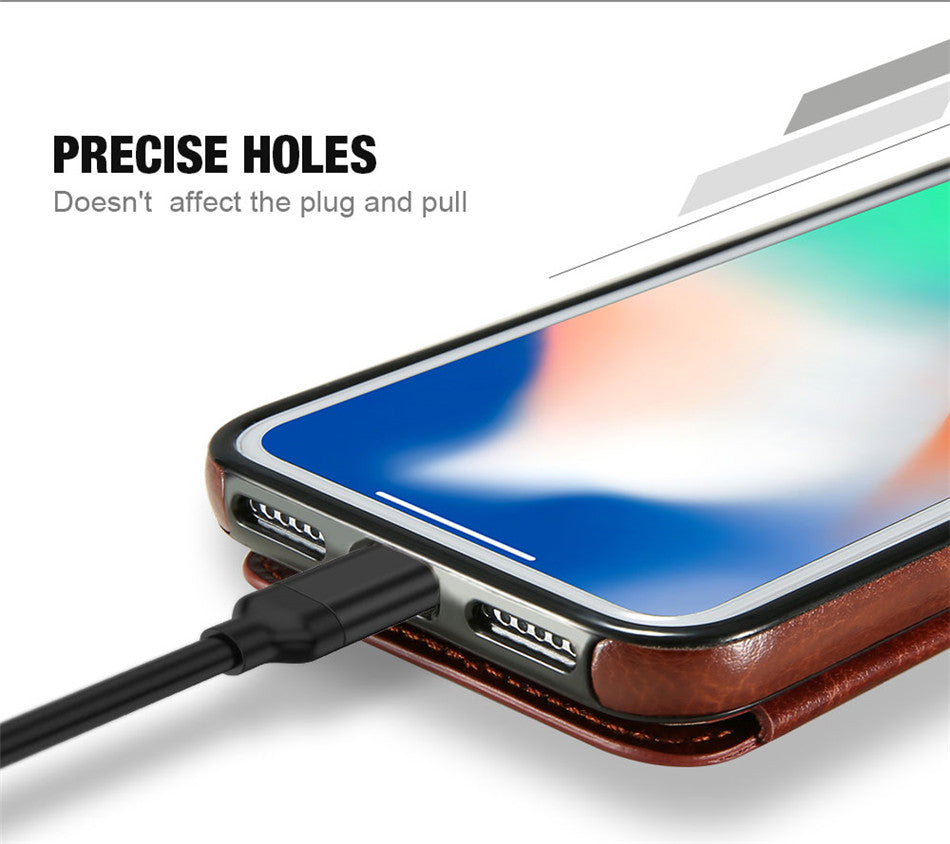 Retro Leather Phone Case and Card Holder