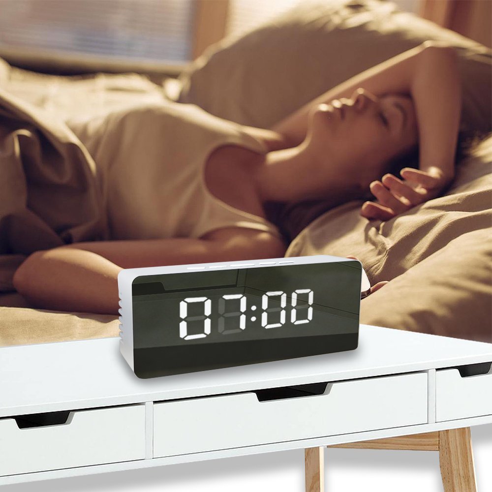 LED Mirror Alarm Clock