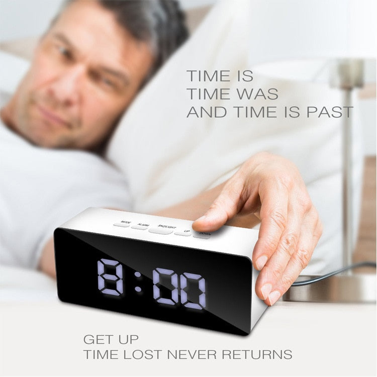 LED Mirror Alarm Clock