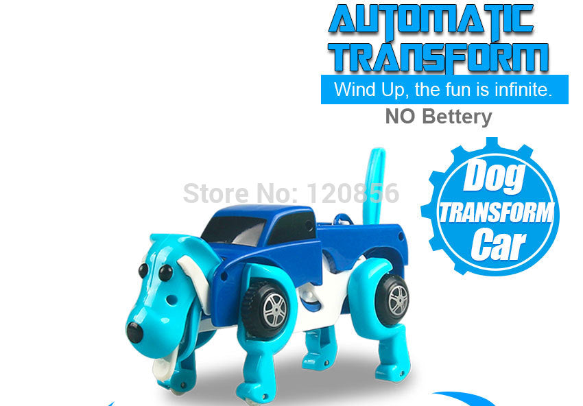 Automatic Transforming Dog Windup Toy