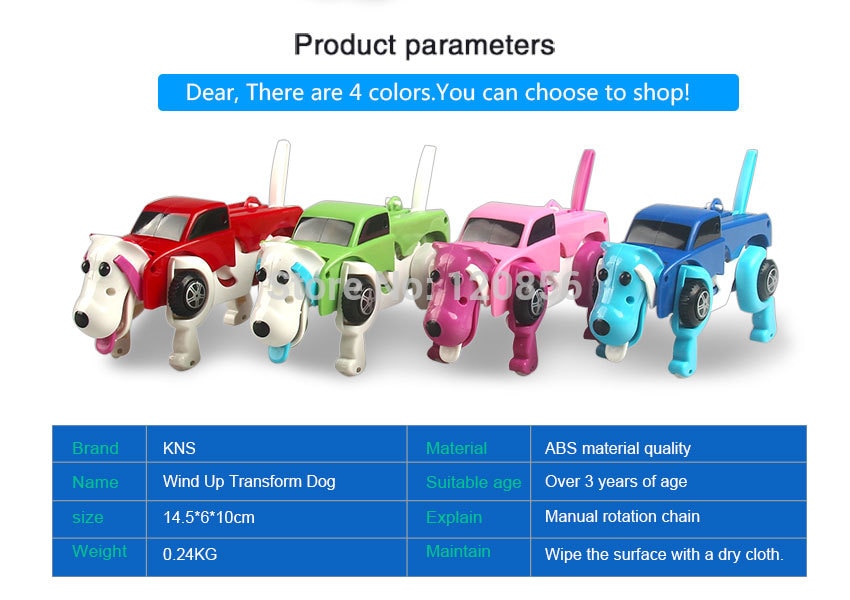 Automatic Transforming Dog Windup Toy