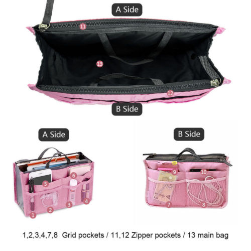 Travel Insert Organizer Handbag