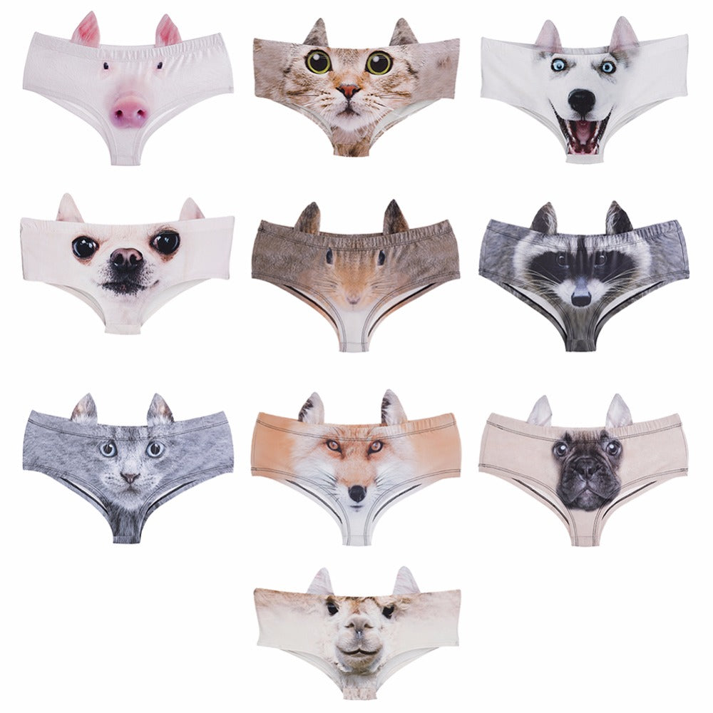 3D Animal Print Underwear