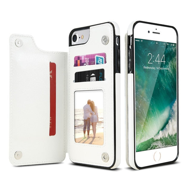 Retro Leather Phone Case and Card Holder